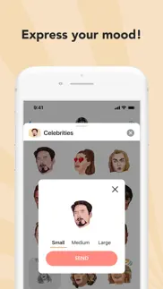 celebrities stickers iphone screenshot 2