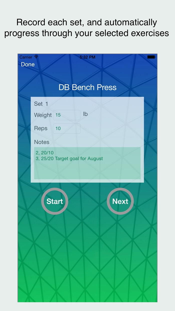 WorkoutTracker - Custom Log
