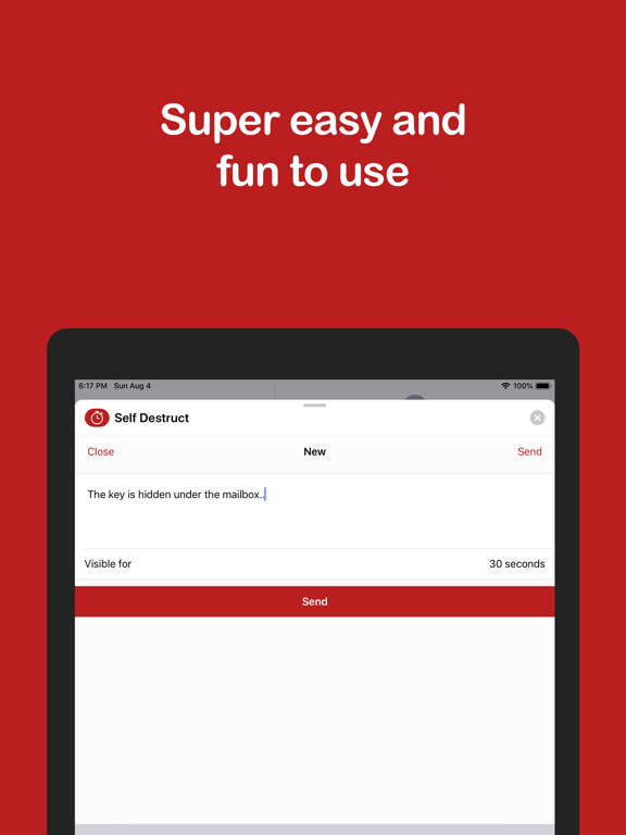 Screenshot #4 for Self-Destructing Messages