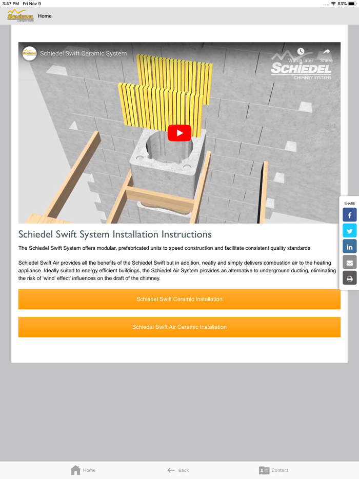 Schiedel Chimney Installation