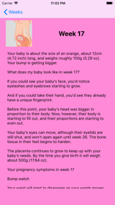 Pregnancy Info Week by Week screenshot