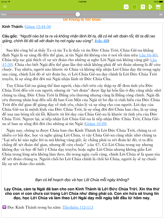 Screenshot #6 pour Bài Học Kinh Thánh Hằng Ngày _