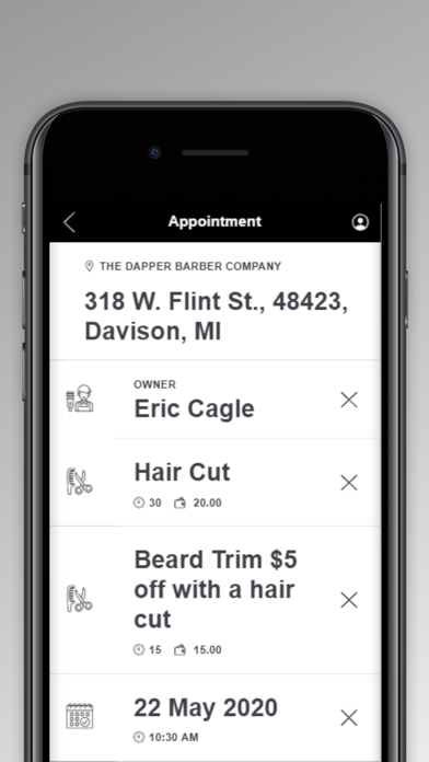 The Dapper Barber Company Screenshot