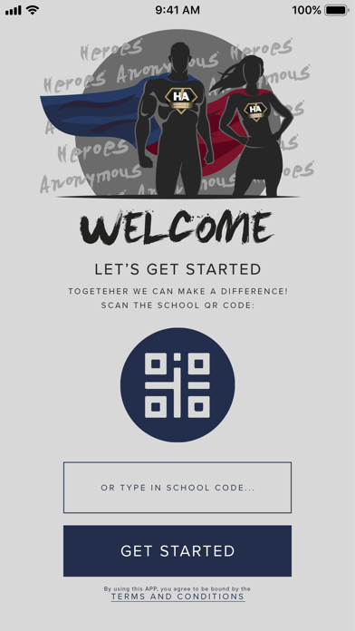 Screenshot #2 pour Heroes Anonymous App