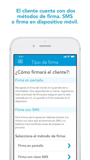 Captura de pantalla de Firma Digital CaixaBank P&C en iPhone 2