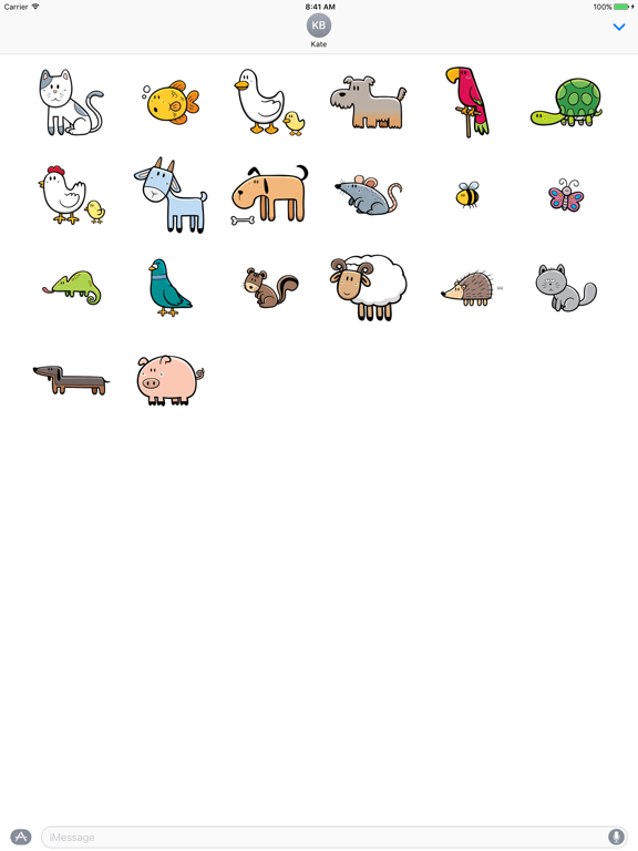 Screenshot #4 pour Sticker Me: Friendly Animals