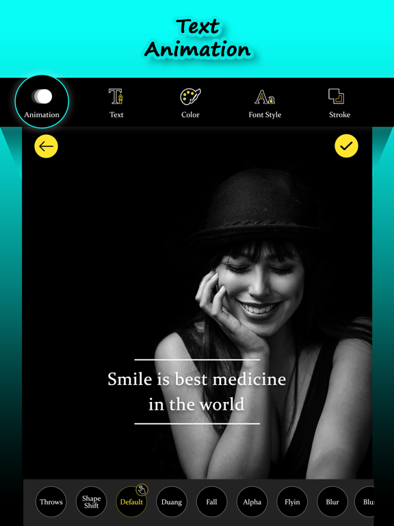 Screenshot #4 pour Text Animation on Video Maker