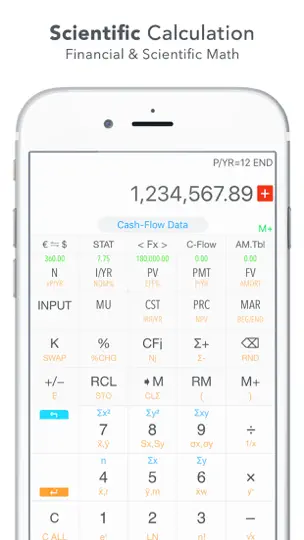 Screenshot von 10bII Financial Calculator PRO auf dem iPhone 8