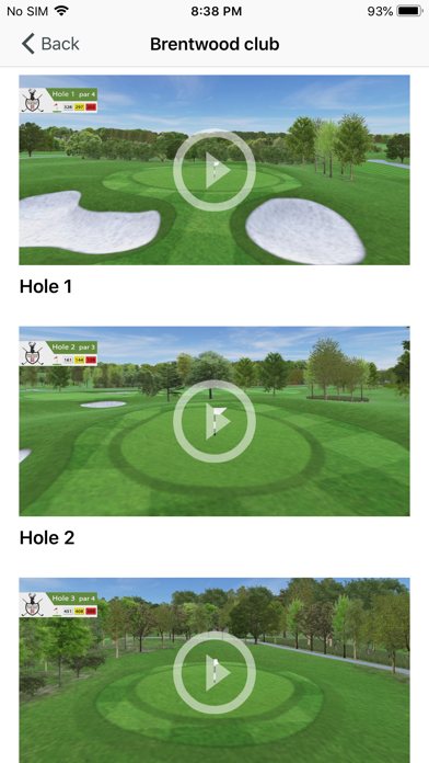 Brentwood Golf Club Screenshot