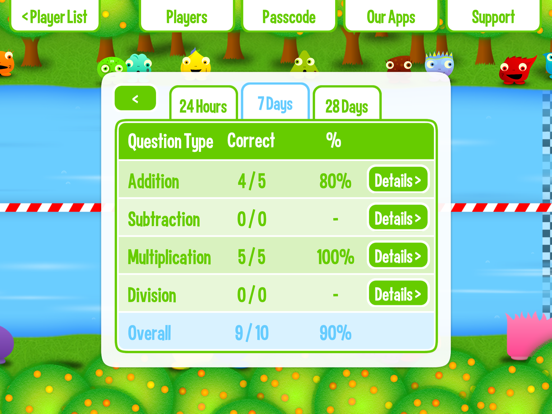 Squeebles Maths Race iPad screenshot
