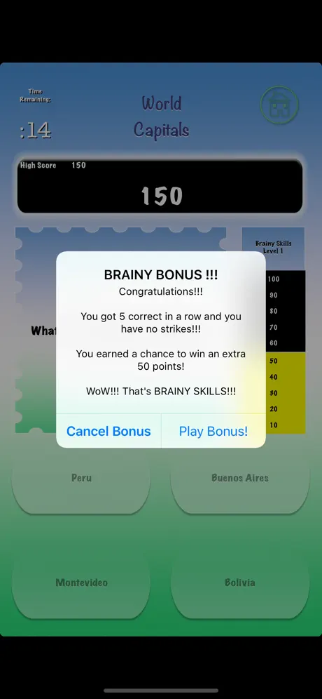 Brainy Skills World Capitals