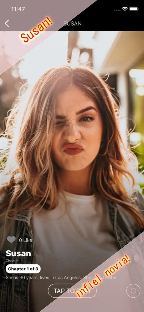 Novia virtual de mensajes de t