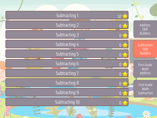First Grade Math Trainer iPad screenshot