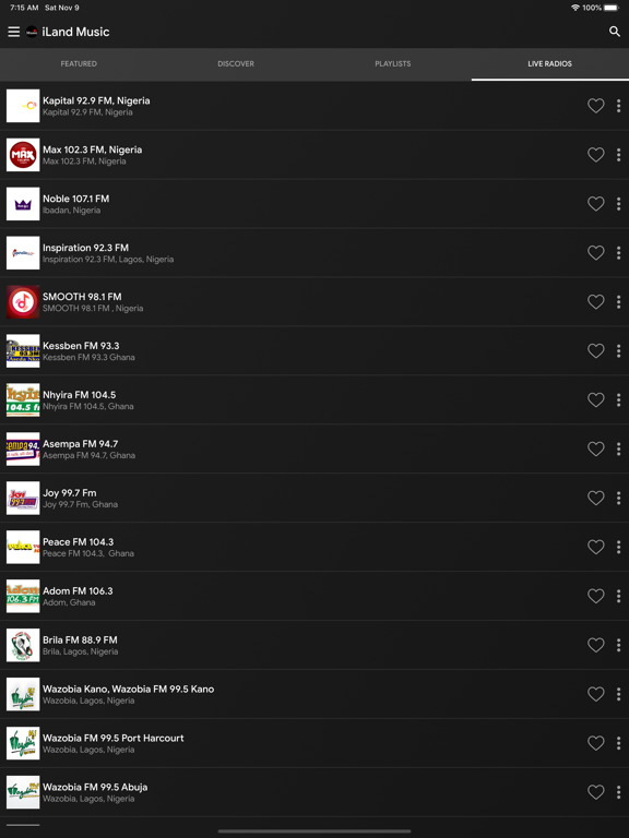 iLand Music iPad screenshot 6 - Music app