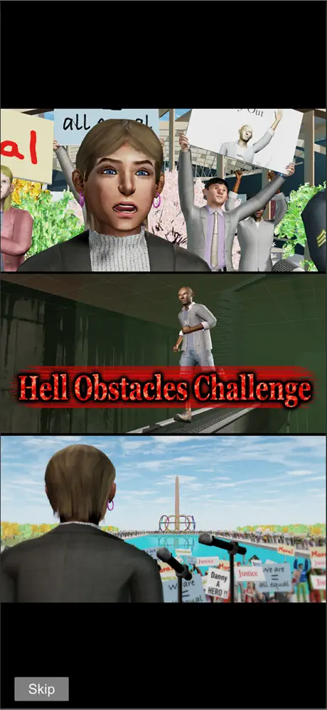 Hell obstacles challenge