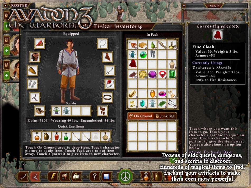 #3. Avadon 3: The Warborn HD (iOS) Podle: Spiderweb Software