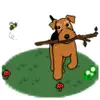 Cute Welsh Terrier Dog Sticker delete, cancel