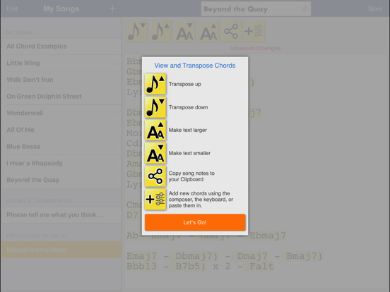 Screenshot #6 pour Song Compose and Transpose