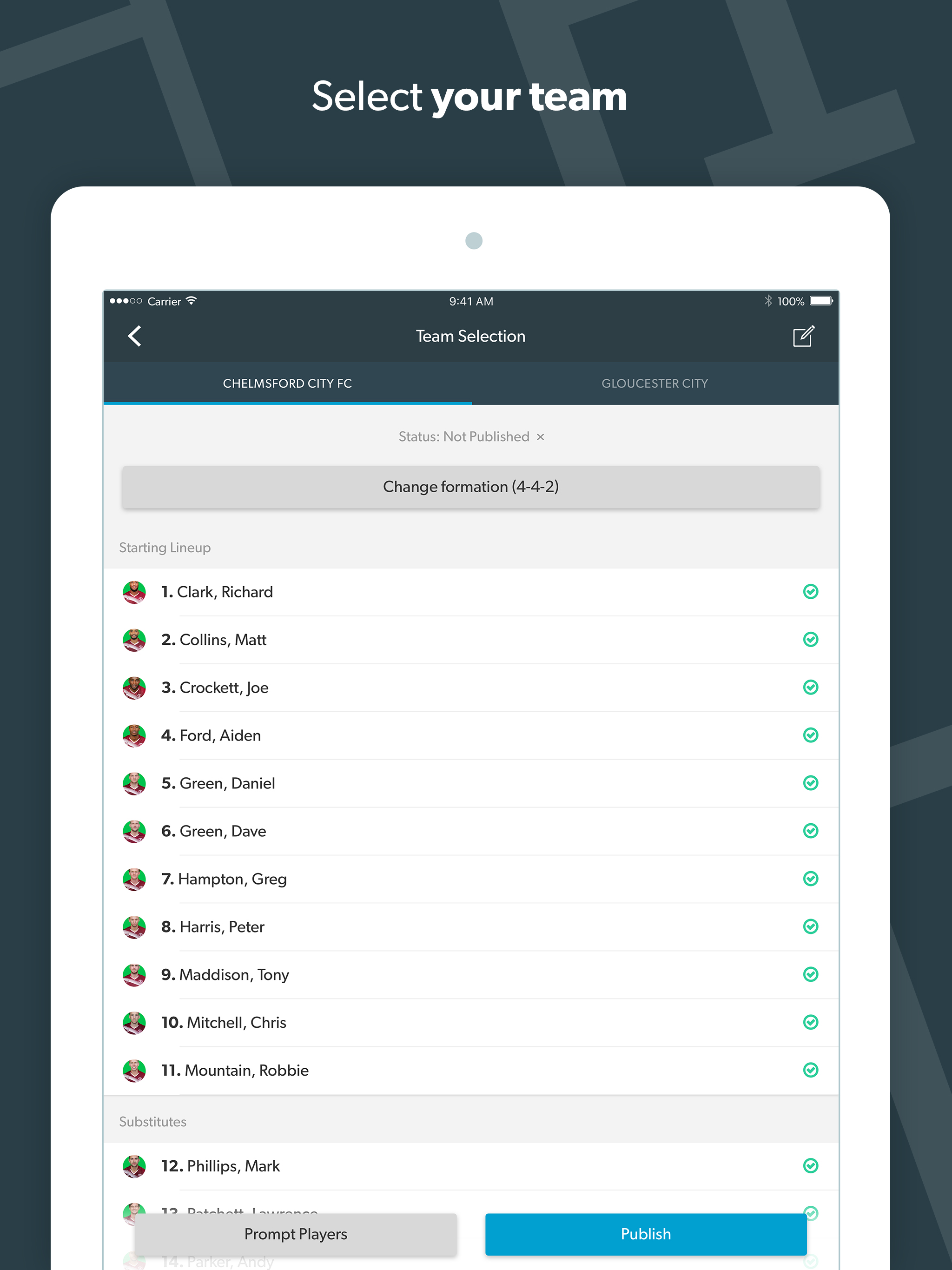 Pitchero Manager screenshot 7
