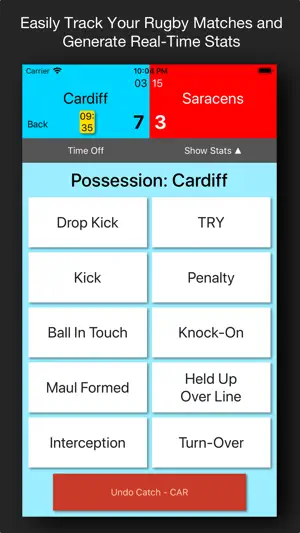 Breakdown: Rugby Stats screenshot 1