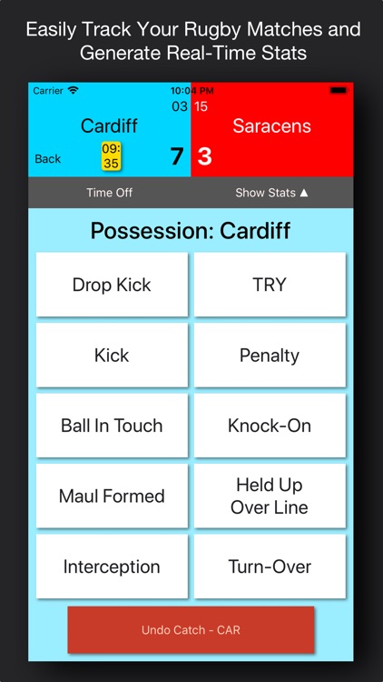 Breakdown: Rugby Stats screenshot-0