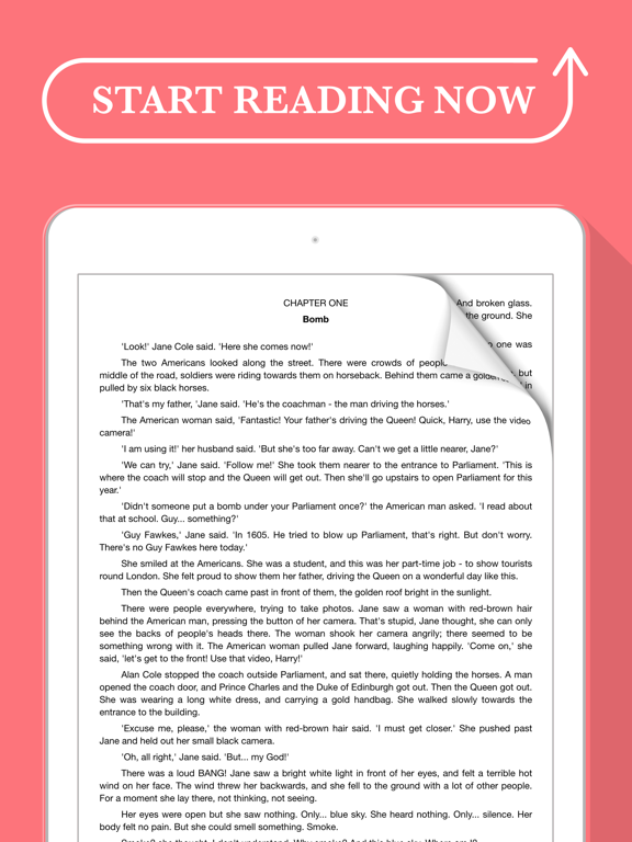 readore: english with books iPad screenshot 5 - Education app