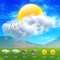 The weather is beautiful and animated