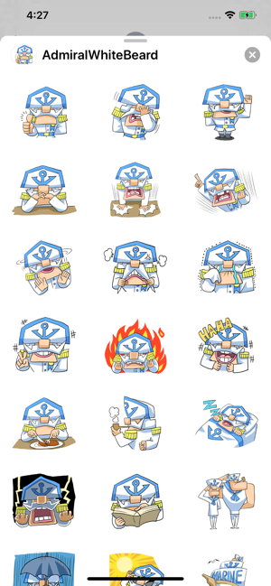 Admiral White Beard Stickers(圖2)-速報App