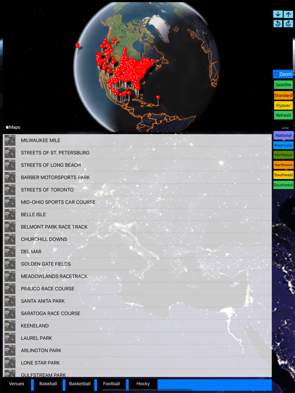 Sport Stadiums Pro - 3D Cities iPad screenshot 5 - Sports app