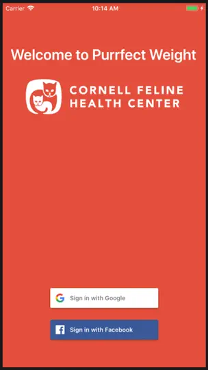 Cornell Vet Purrfect Weight iPhone-skjermbilde 1