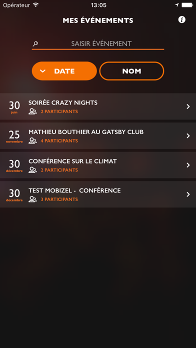 Vite Inscrit Screenshot