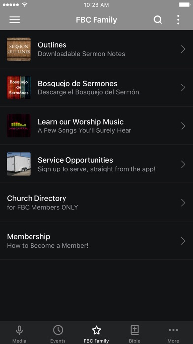 Faith Bible Church App Screenshot