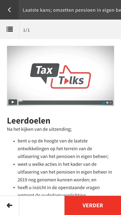 Tax Talks app
