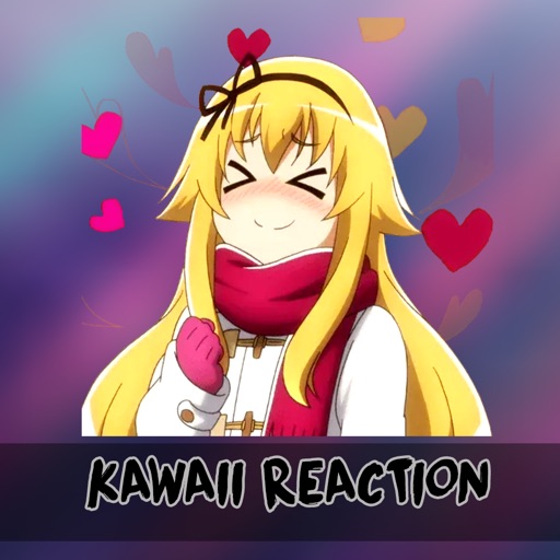 Kawaii Girl Reaction Stickers Icon