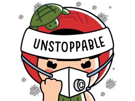 Featuring your favourite stickers, now with a mask so you can stay unstoppable in your daily life ;)