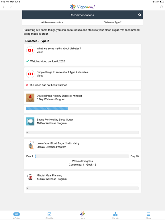 Vigoroom iPad screenshot 6 - Health & Fitness app