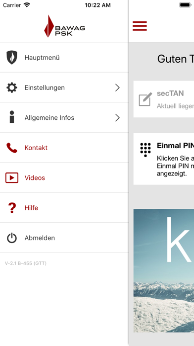 BAWAG Security App Screenshot