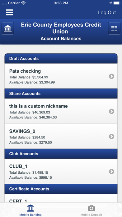 Erie County Employees CU Screenshot