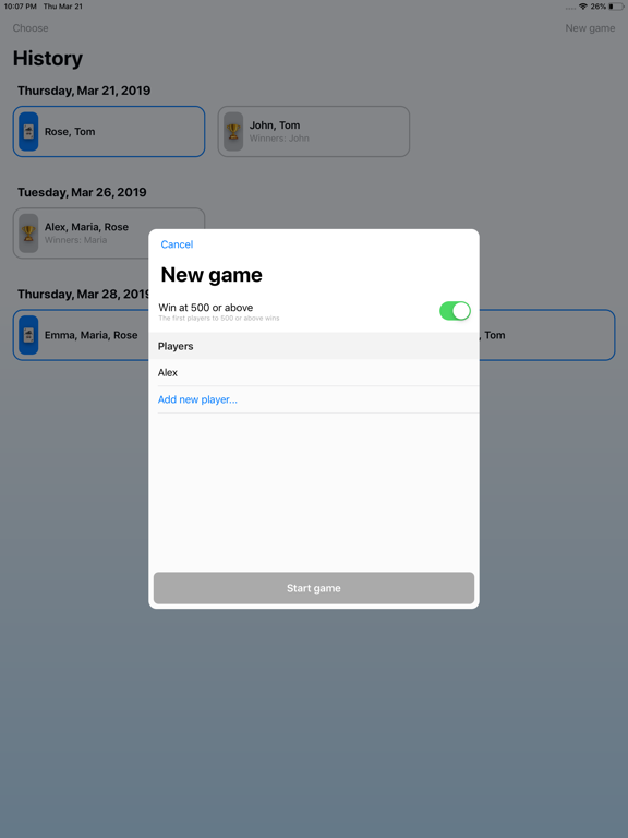To Count Points iPad screenshot 2 - Utilities app