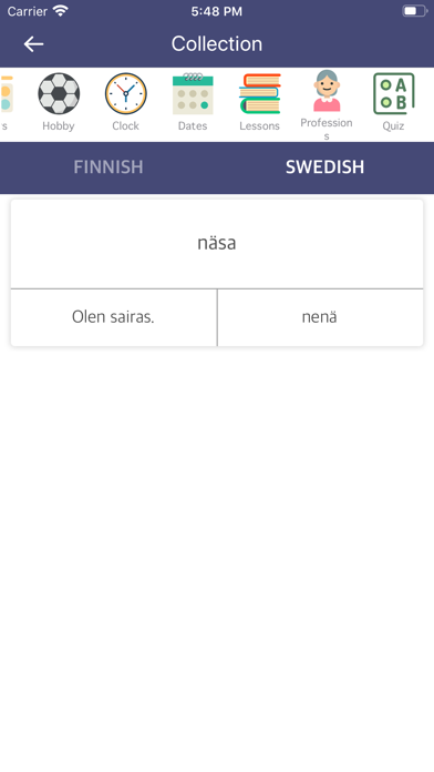Screenshot #2 pour Finnish-Swedish Dictionary
