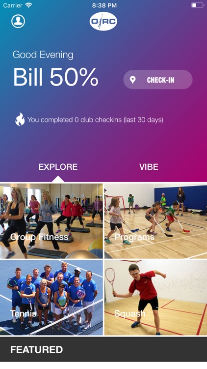 Ontario Racquet Club App