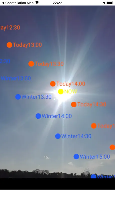 Sun position and path