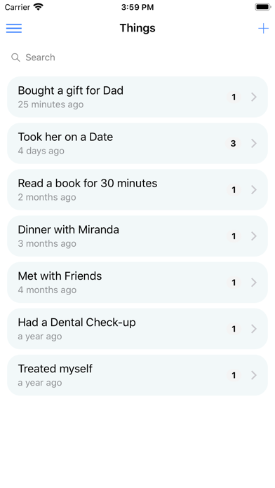 Time and Again iPhone screenshot 2 - Lifestyle app