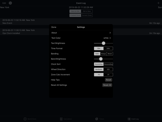 Ops Clock iPad screenshot 8 - Utilities app