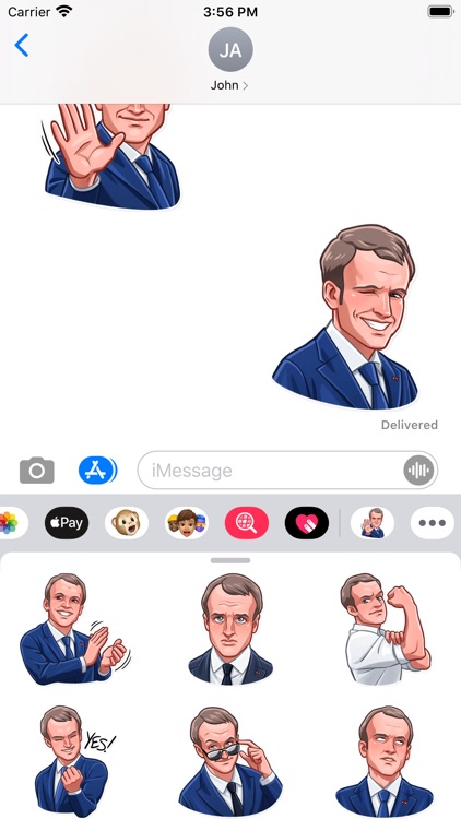 E. Macron Stickers screenshot-3