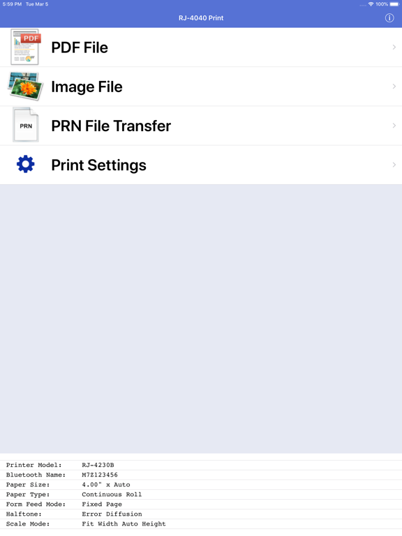 Screenshot #4 pour RJ-4040 Print
