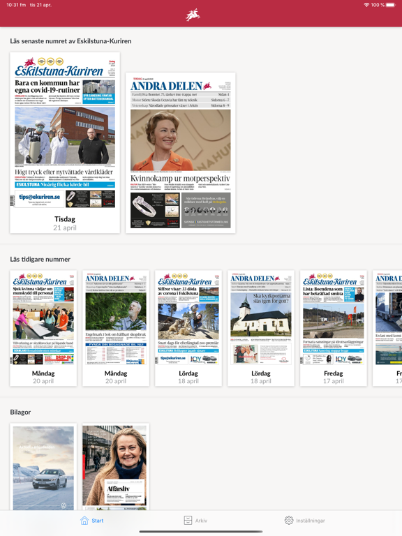 Screenshot #4 pour E-tidning Eskilstuna Kuriren