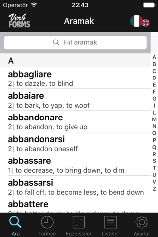 Italian Verbs & Conjugation screenshot 2