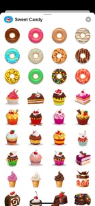 Sweet Candy Goodies Stickers screenshot #1 for iPhone