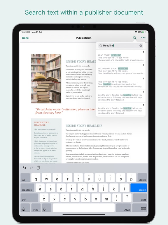 Screenshot #5 pour PUB Reader - for MS Publisher